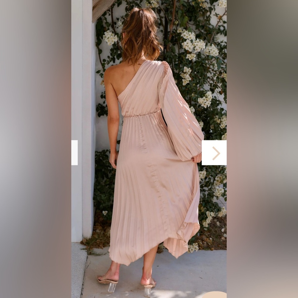 NWT Billy J Elegant One-Shoulder Dress - Picture 4 of 12